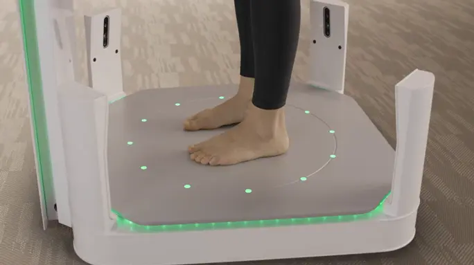 нова технология за сканиране на ходила и стойка